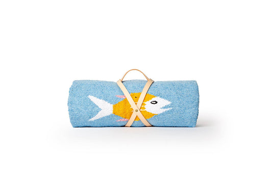 Pez Azul Woven Blanket