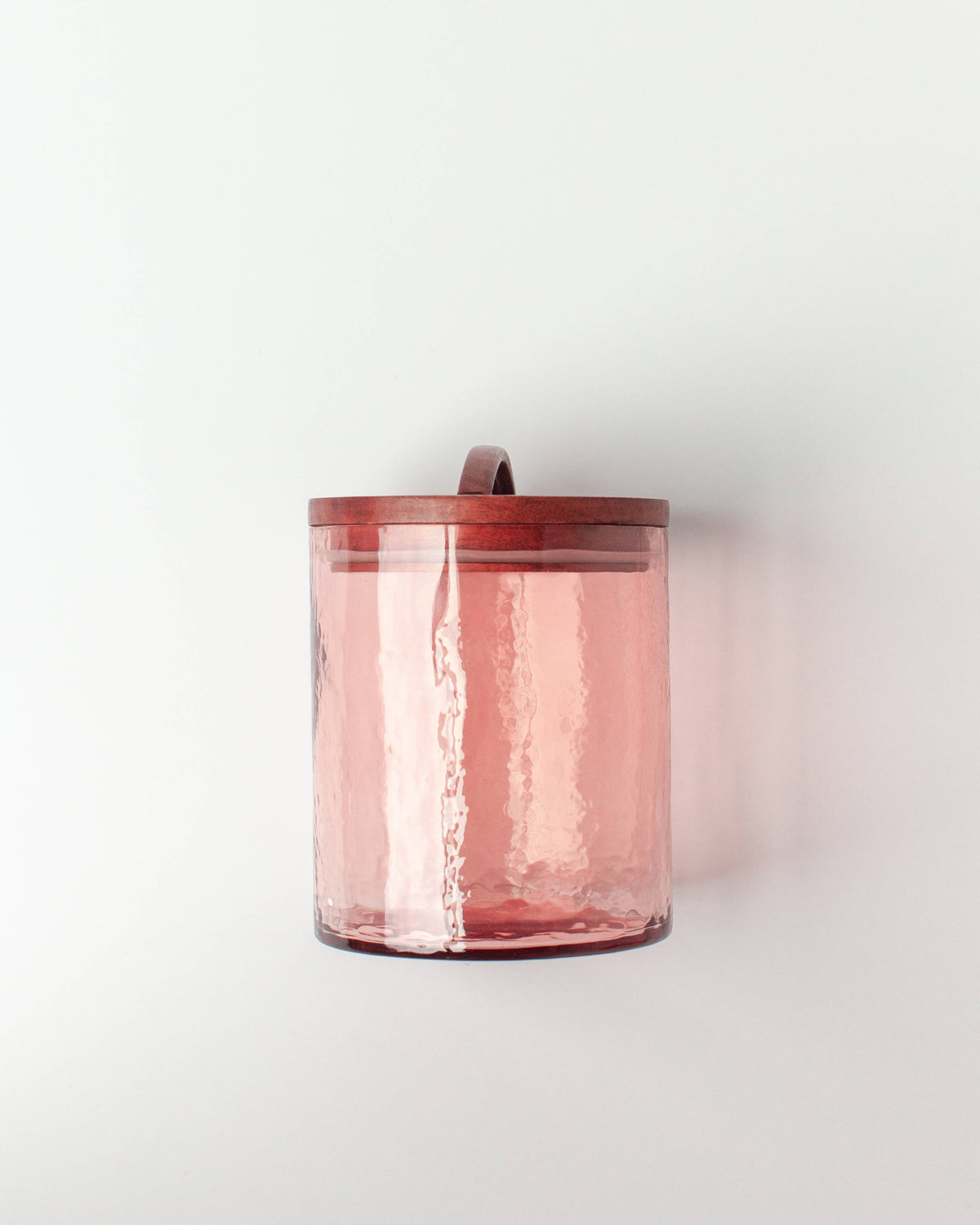 Handblown Hammered Glass Canisters