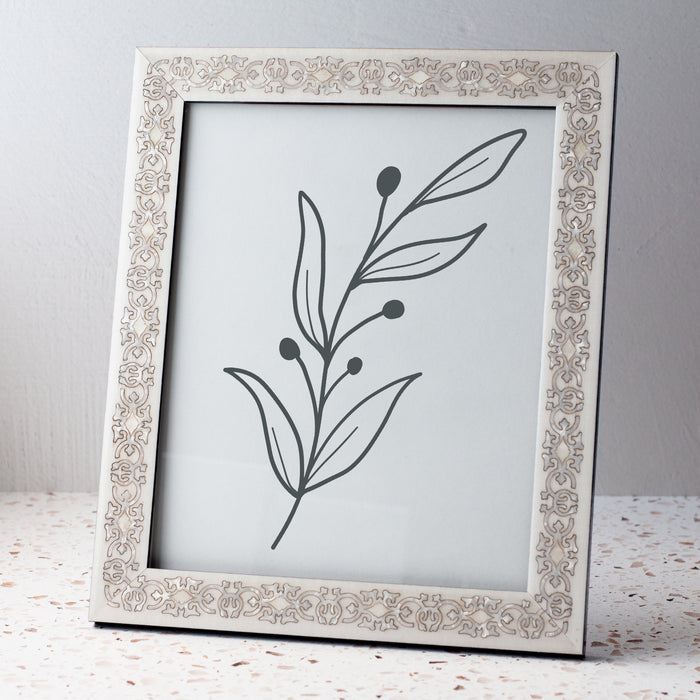 White / Bianco Marrakech Picture Frame (8x10”)