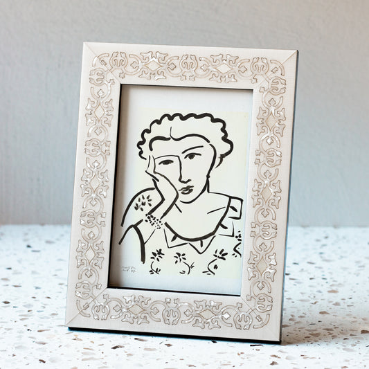 Marrakech Handmade Marquetry Picture Frame (4x6")