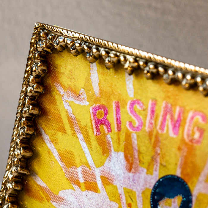 Blaze Ornate Handmade Brass Picture Frame (4x6”)