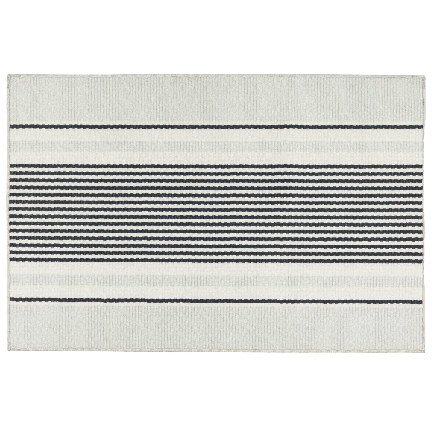 Dash and Albert Gunner Stripe Machine Washable Rug (2'x3')