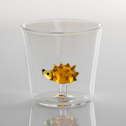 Ichendorf Milano Animal Farm Hedgehog Glass Handmade Tumbler