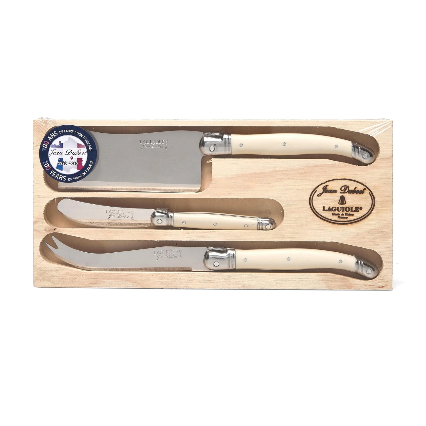 Ivory Laguiole 3 Piece Cheese Set