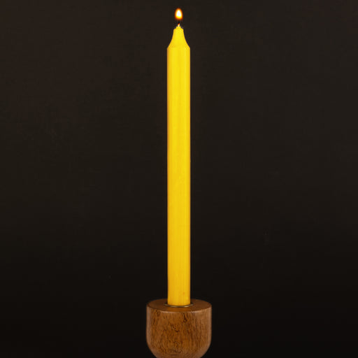 Lemon Yellow Danish Kiri Taper Candle (12")