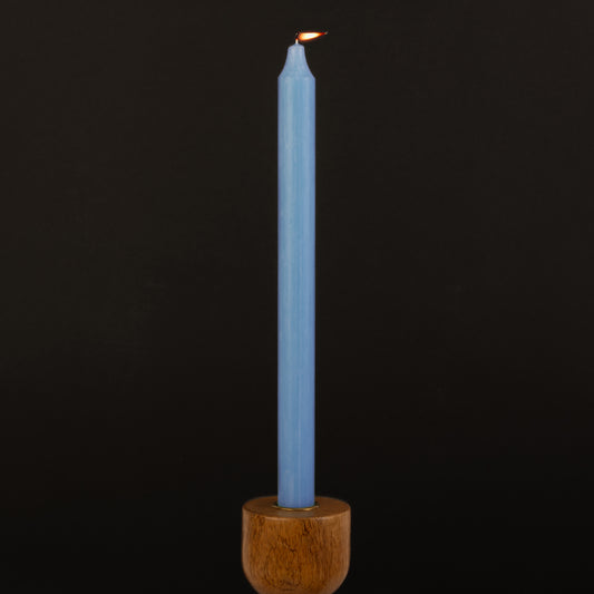 Light Blue Danish Kiri Taper Candle (12")