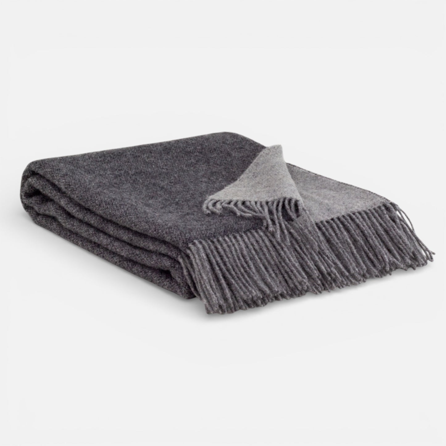 Hand-loomed Onyx Wool Throw Blanket (Made in Ukraine)