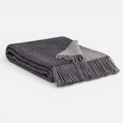 Hand-loomed Onyx Wool Throw Blanket (Made in Ukraine)