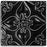 Black Theia Ornate Pattern Tile (6" x 6")