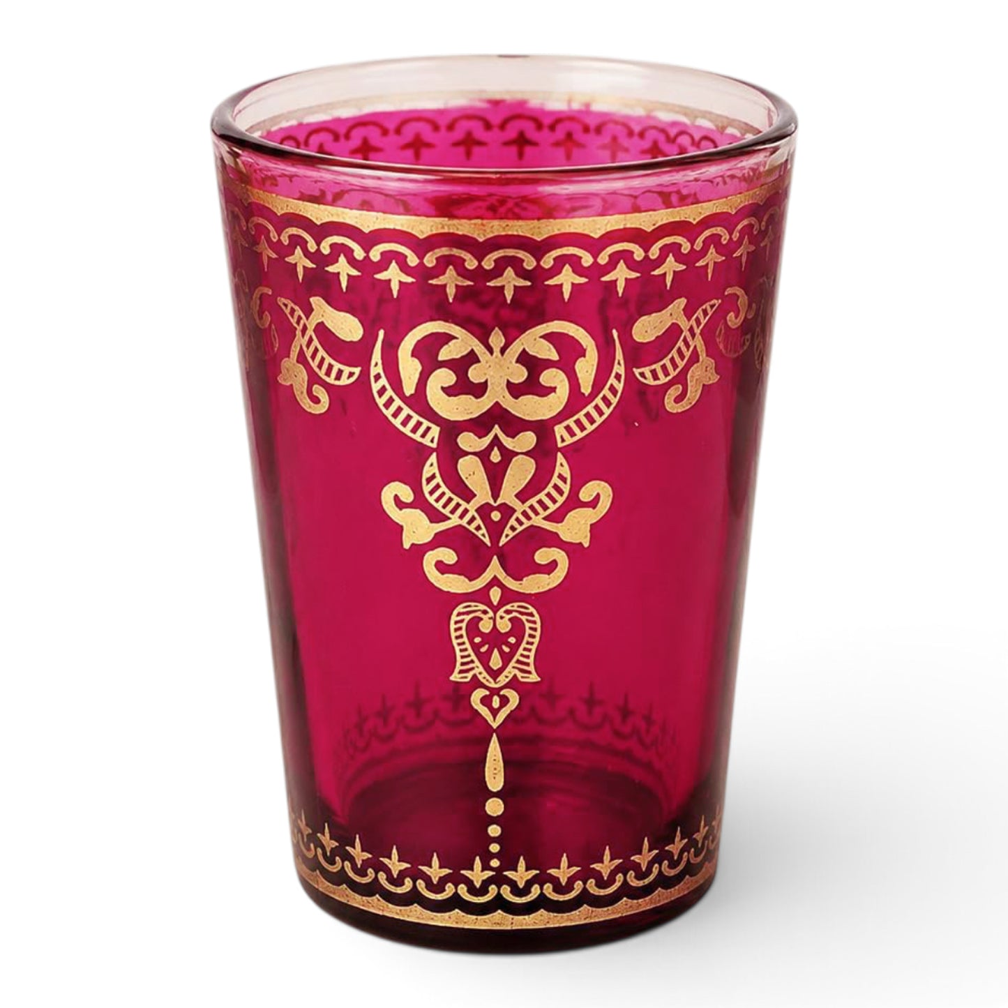 Marjana Pink & Gold Moroccan Tea Glass