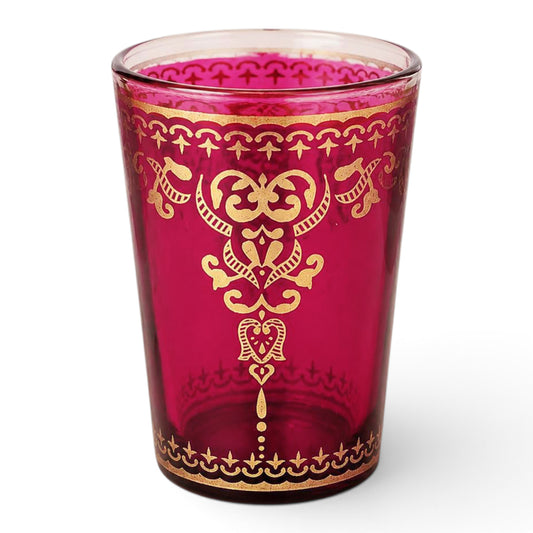 Marjana Pink & Gold Moroccan Tea Glass