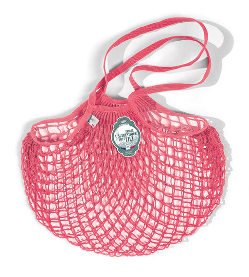 Pink Cotton Net Shopper Bag (Medium)