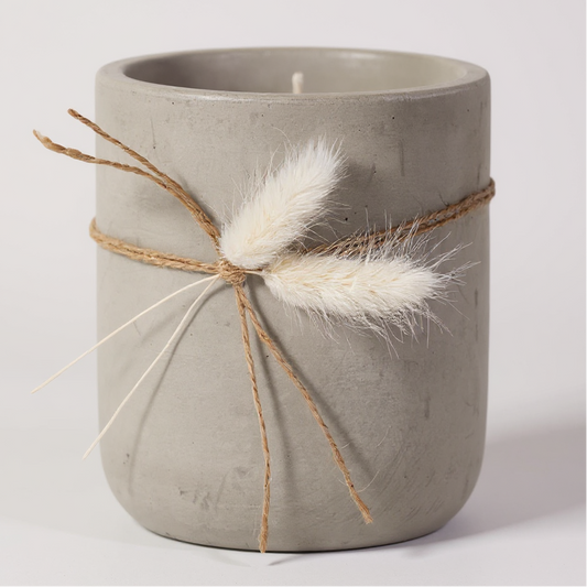 Rose Sunrise Cement Candle