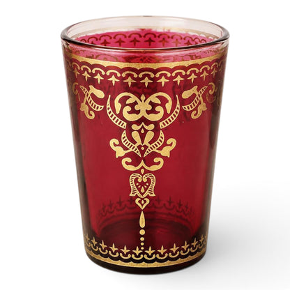 Marjana Red & Gold Moroccan Tea Glass