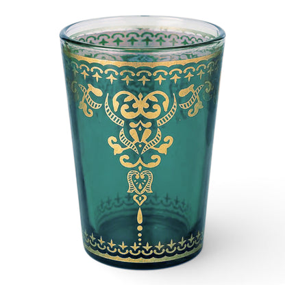 Marjana Turquoise and Gold Moroccan Tea Glass