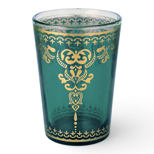 Marjana Turquoise and Gold Moroccan Tea Glass