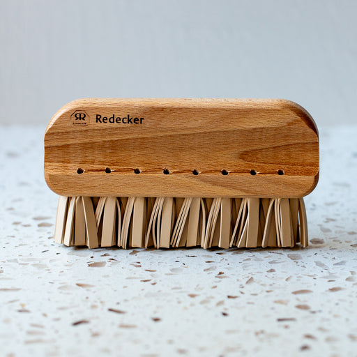 Redecker Oiled Beechwood Natural Lint Brush with Rubber Bristles
