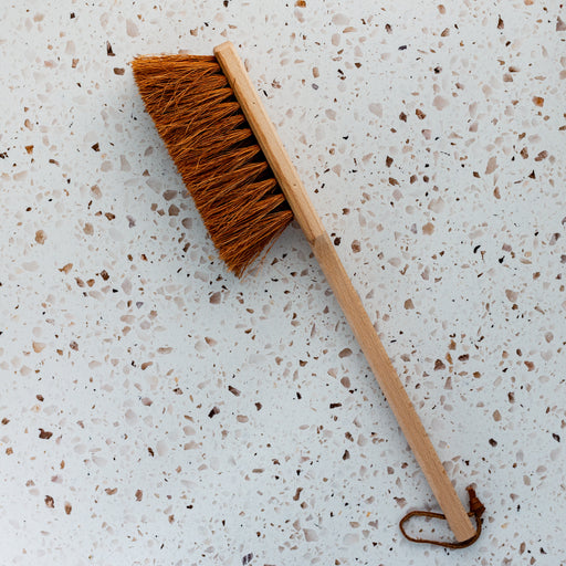 Redecker Beechwood BBQ Hand Brush for Cleaning Gas Grills with Coconut Fiber Brush Head