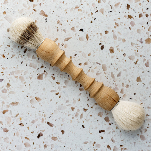 Redecker Double Sided Pig Bristle and Goat Hair Dust Brush with Oiled Beechwood Handle