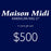 $500 In store Gift Card