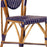 Blue and White Mediterranean Bistro Chair (L)