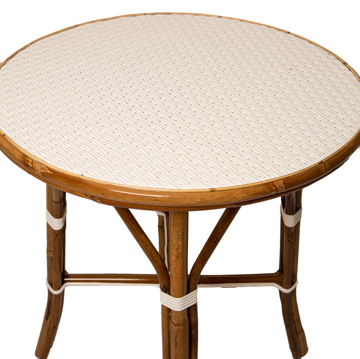 White Mediterranean Bistro Table (2 Seat)