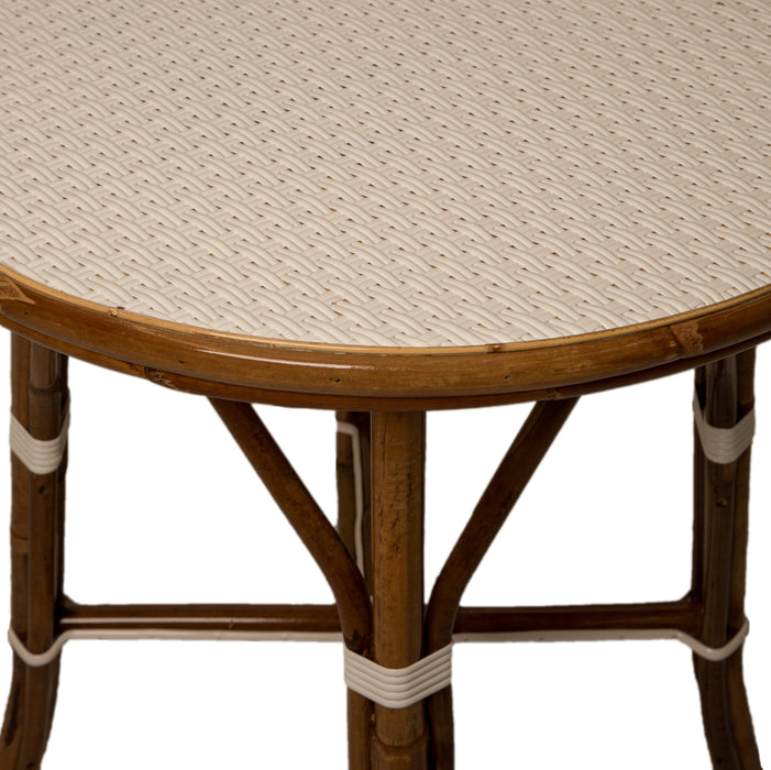 White Mediterranean Bistro Table (2 Seat)