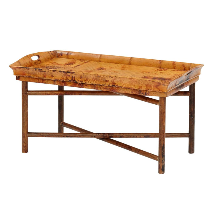 Tortoise Rattan Bamboo 'Butler' Coffee Table
