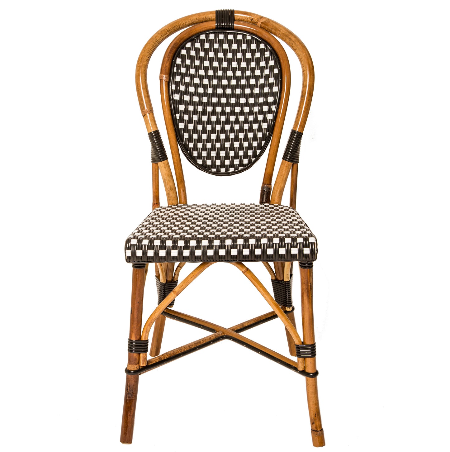 Black and White Mediterranean Bistro Chair (E)