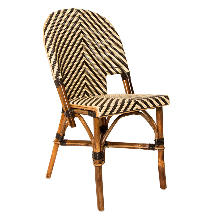 Brown and Cream Paris Bistro Chair