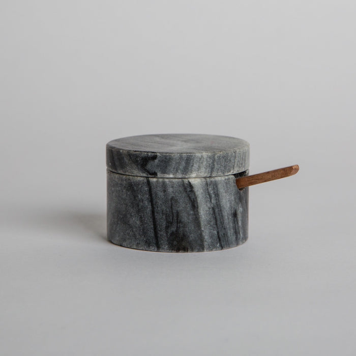Marble Salt Cellar Gray