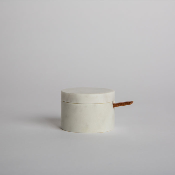 Marble Salt Cellar White