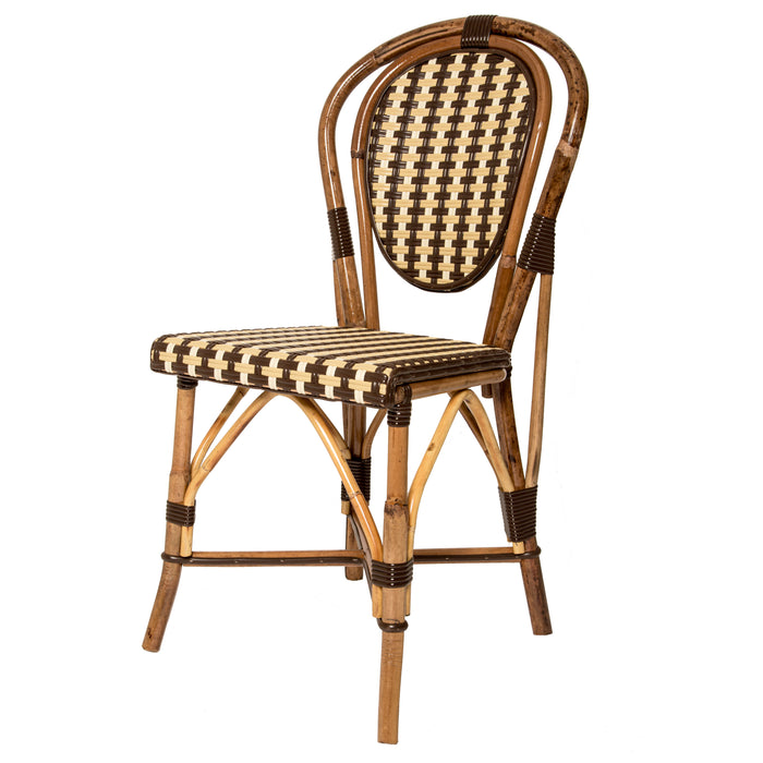 Brown, Beige, and Cream Mediterranean Bistro Chair (STC)