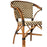 Brown and Cream Paris Bistro Arm Chair