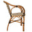 Brown and Cream Paris Bistro Arm Chair