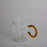 Glass Cup with Yellow Handle