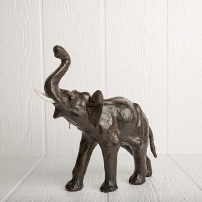 Leather Elephant Sculpture