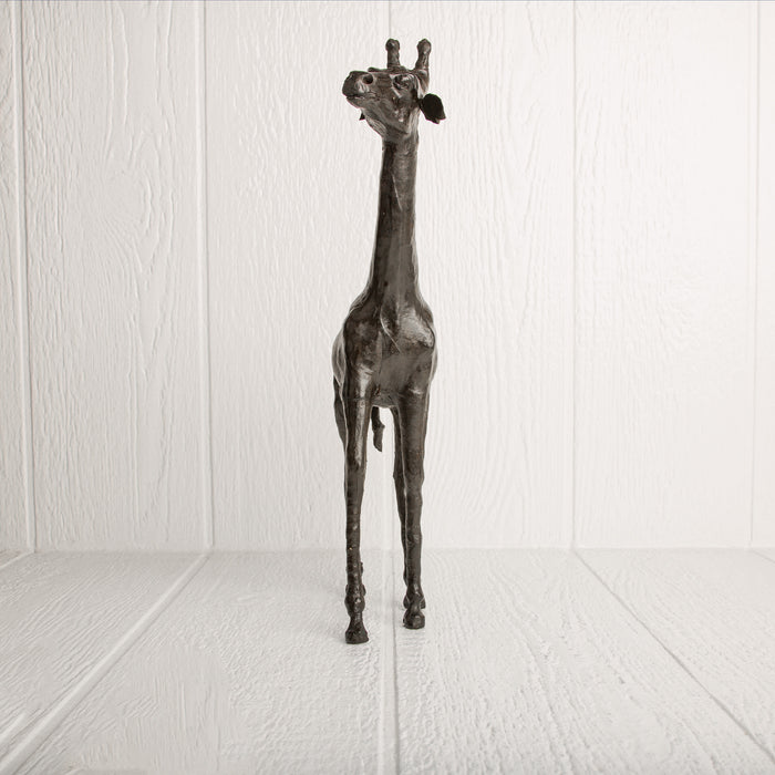 Leather Giraffe Sculpture
