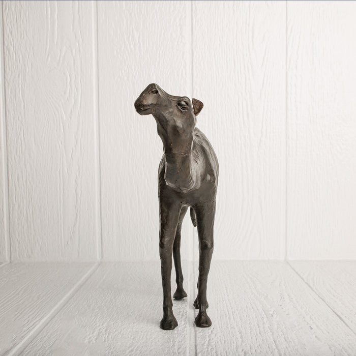 Leather Camel Sculpture