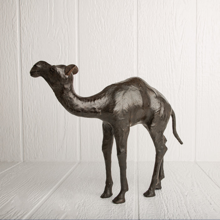 Leather Camel Sculpture