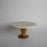 Rotating Marble and Acacia Cake Stand