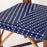 Blue and Azure Mediterranean Bistro Chair (L)