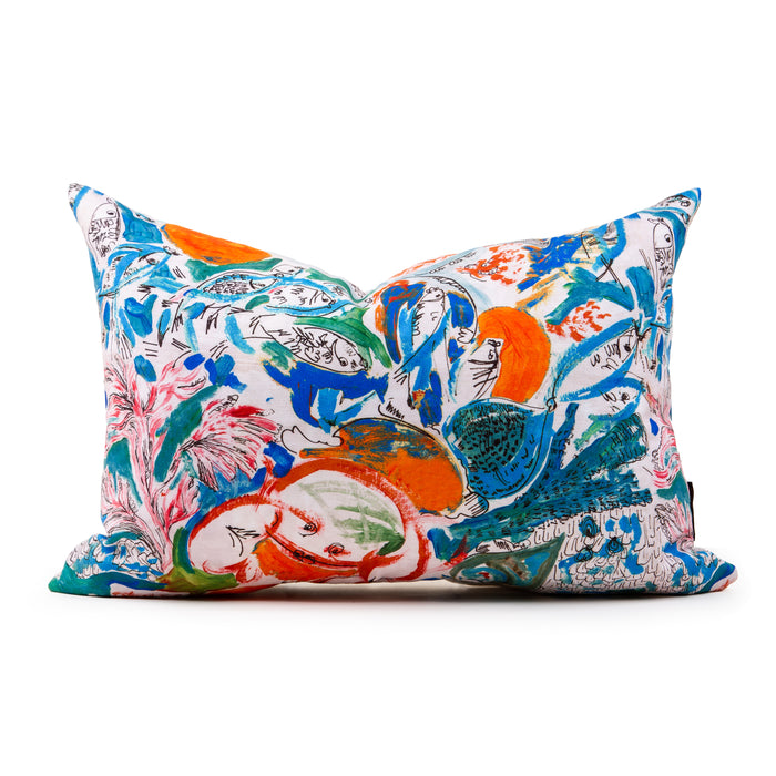 Fidji Orange Lumbar Pillow