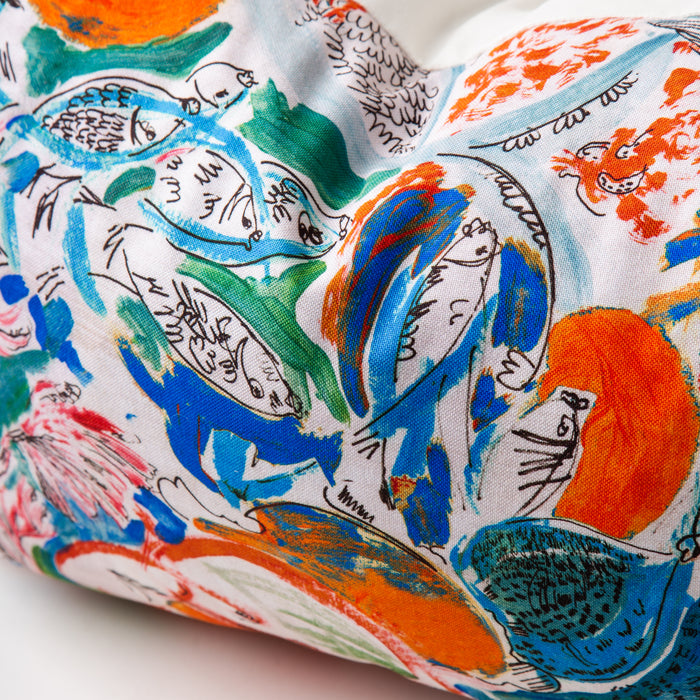 Fidji Orange Lumbar Pillow