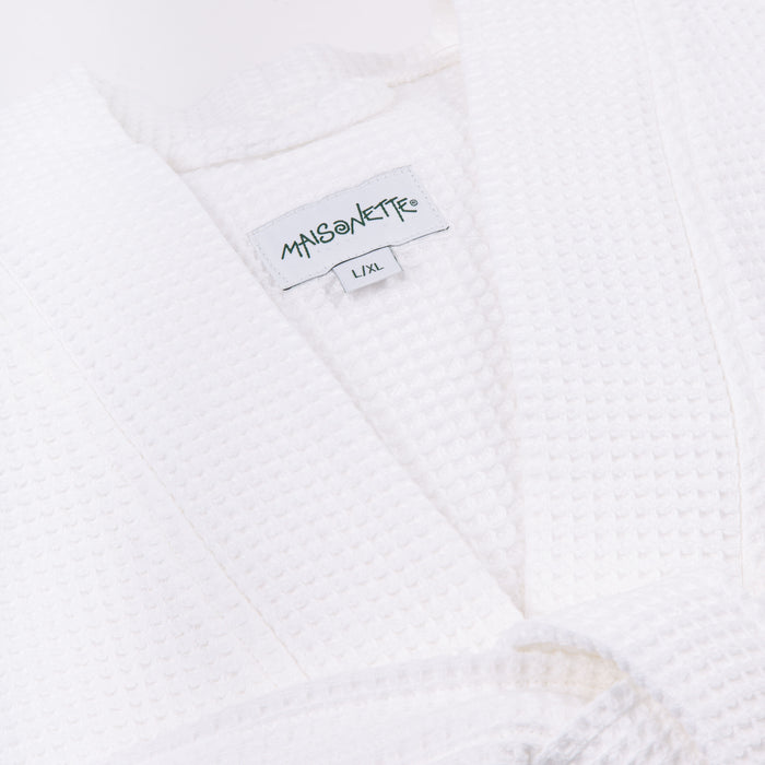 White Cotton Kimono Robe (L/XL)