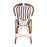 White and Black Mediterranean Bistro Chair (19 Ligne)