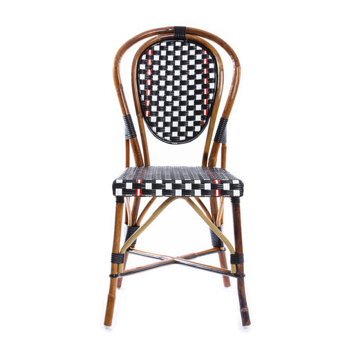 White Black and Red Mediterranean Bistro Chair (29)
