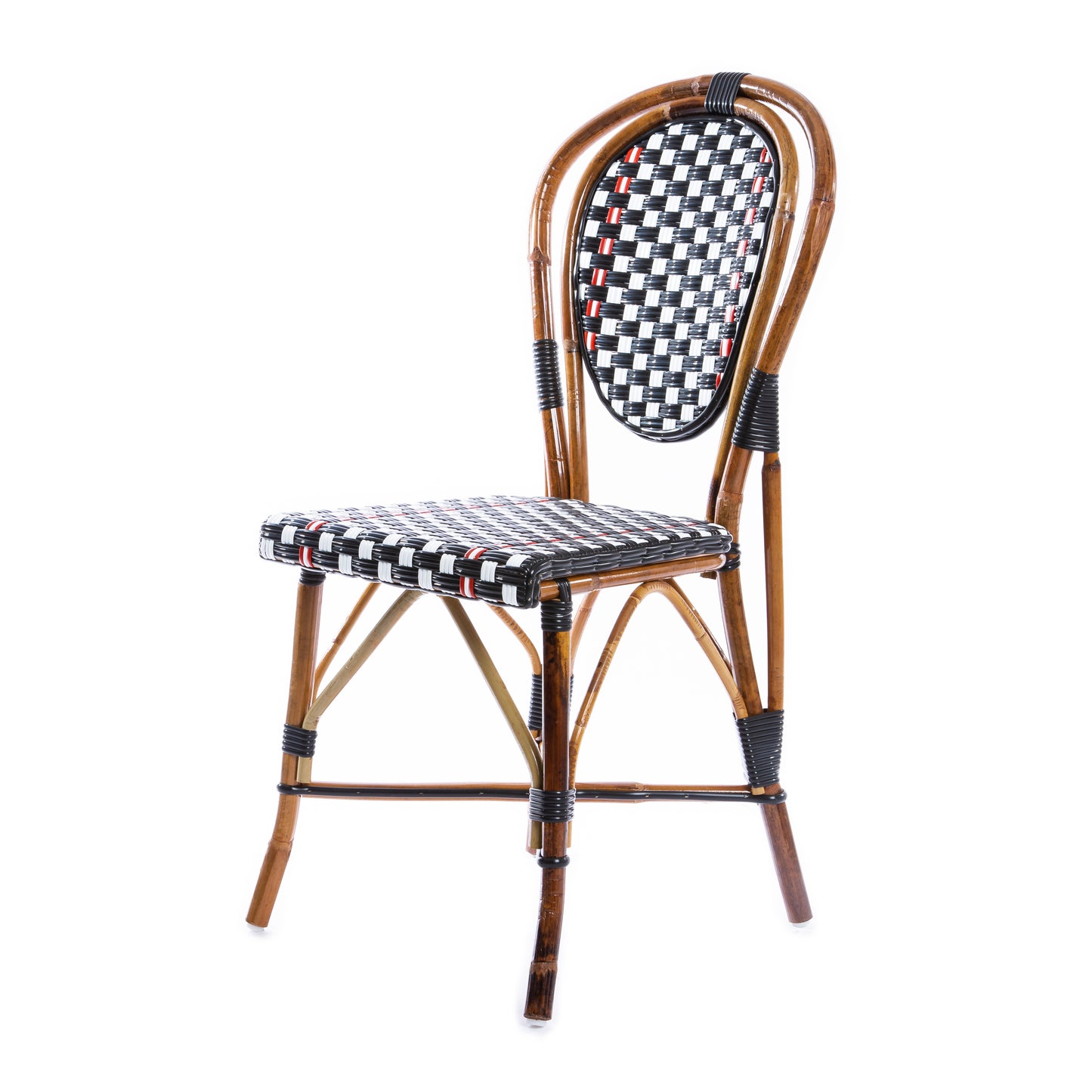 White Black and Red Mediterranean Bistro Chair (29)