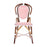 White and Red Mediterranean Bistro Chair (19 Ligne)