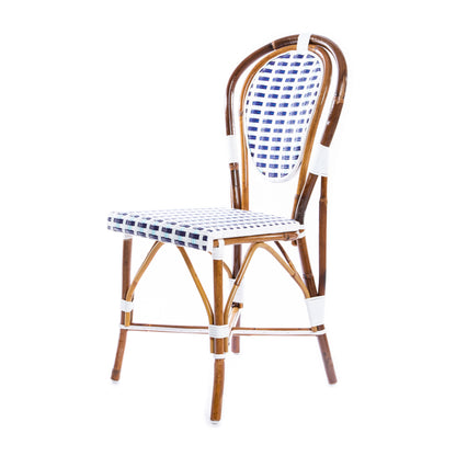White Blue Azure Mediterranean Bistro Chair (39)